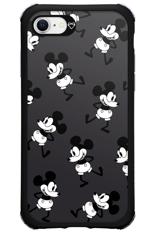Iconic Mouse (antracite pattern) - Apple iPhone 8