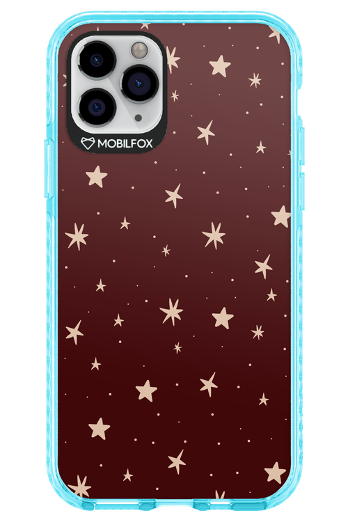Burgundy Stars - Apple iPhone 11 Pro