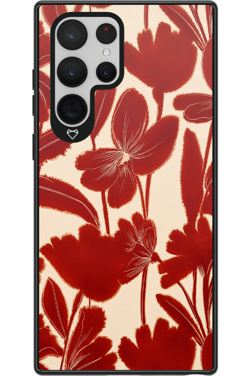 Burgundy Flowers 2.0 - Samsung Galaxy S22 Ultra