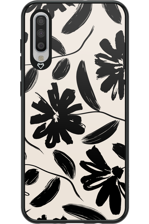 Monochrome Flowerss 2.0 - Samsung Galaxy A70