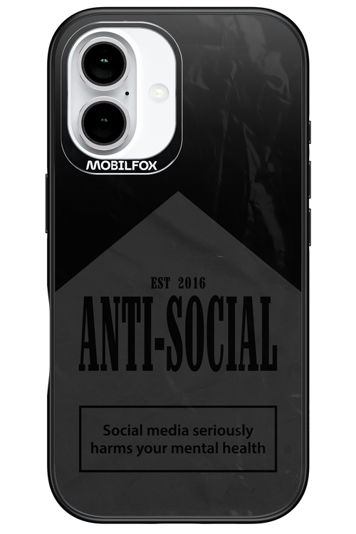 ANTI-SOCIAL (BLVCK) 2.0 - Apple iPhone 16