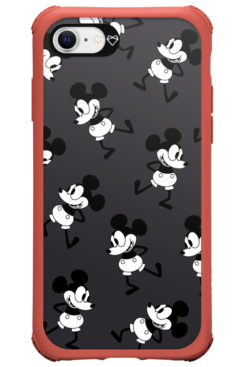 Iconic Mouse (antracite pattern) - Apple iPhone 8