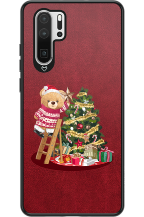 Christmas Bear (Burgundy) - Huawei P30 Pro