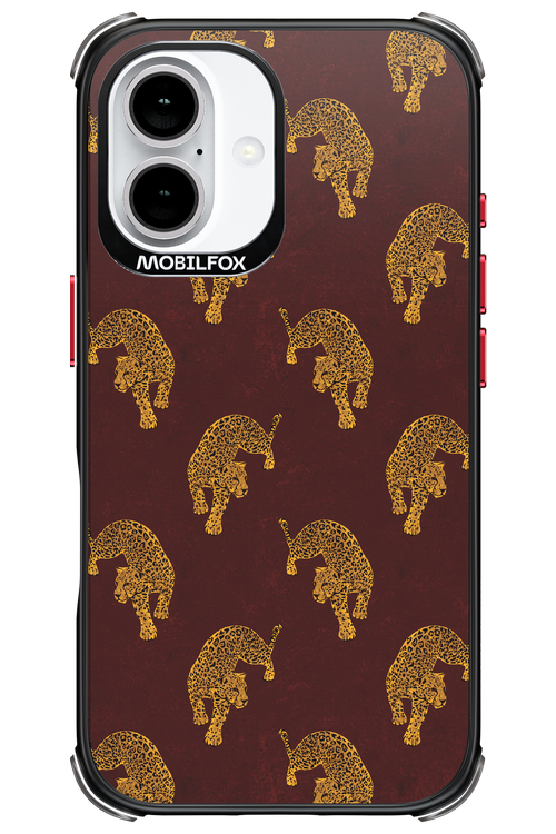 Burgundy Leopard Pattern - Apple iPhone 16