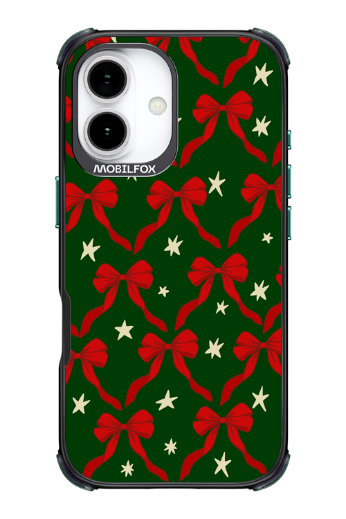 Bow & Stars (Green) - Apple iPhone 17