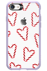 Candy Cane Hearts - Apple iPhone 8