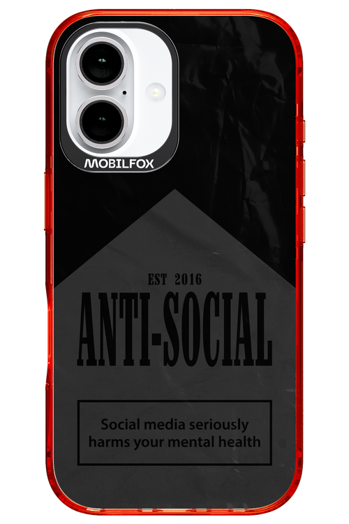ANTI-SOCIAL (BLVCK) 2.0 - Apple iPhone 16
