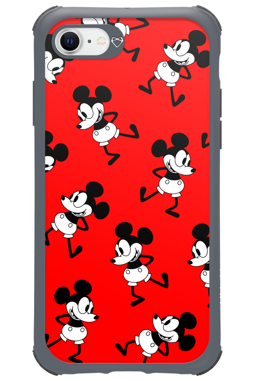 Iconic Mouse (red pattern) - Apple iPhone 8