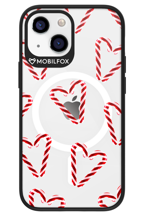Candy Cane Hearts - Apple iPhone 13 Mini