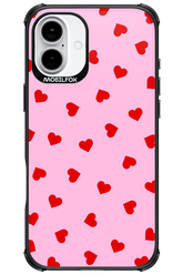 Sprinkle Heart Pink - Apple iPhone 16 Plus