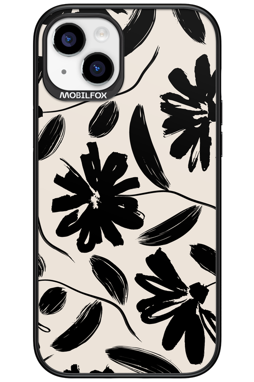 Monochrome Flowerss 2.0 - Apple iPhone 15 Plus