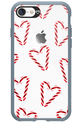 Candy Cane Hearts - Apple iPhone 8