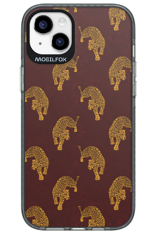 Burgundy Leopard Pattern - Apple iPhone 14 Plus