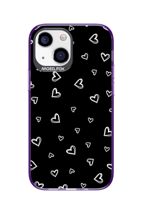 Monochrome Hearts 2.0 - Apple iPhone 13 Mini
