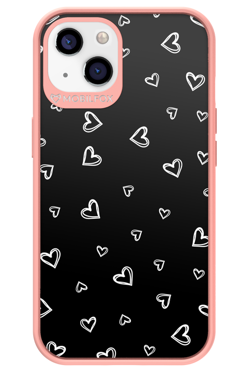 Monochrome Hearts 2.0 - Apple iPhone 13