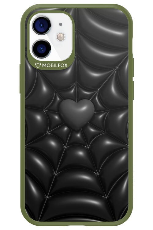 Black Spider Heart - Apple iPhone 12 Mini