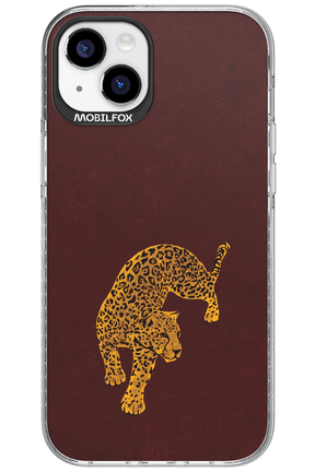 Burgundy Leopard - Apple iPhone 15 Plus