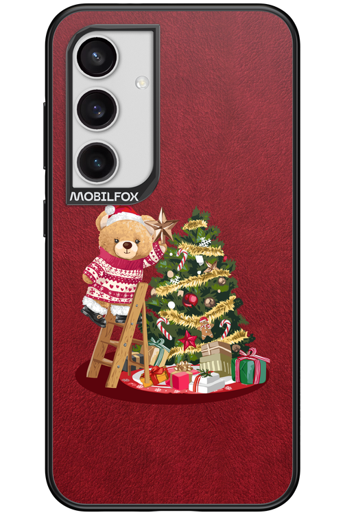 Christmas Bear (Burgundy) - Samsung Galaxy S24