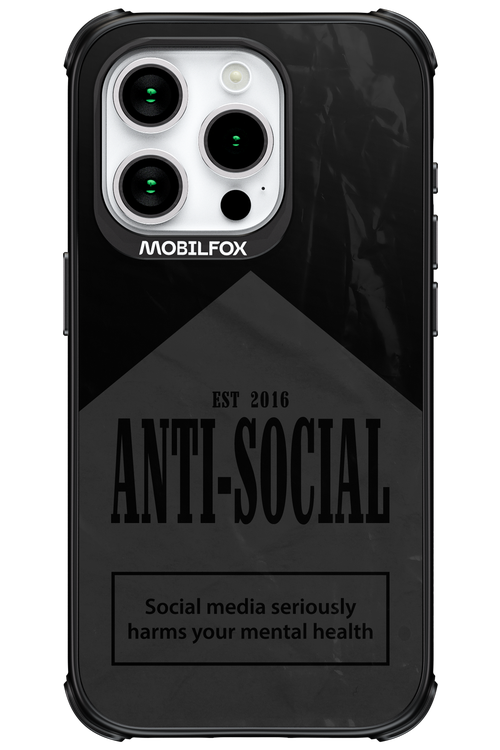 ANTI-SOCIAL (BLVCK) 2.0 - Apple iPhone 15 Pro