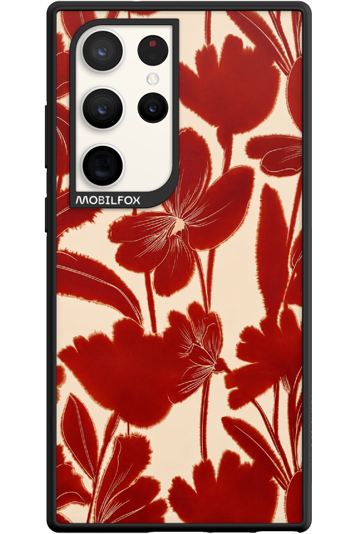 Burgundy Flowers 2.0 - Samsung Galaxy S23 Ultra