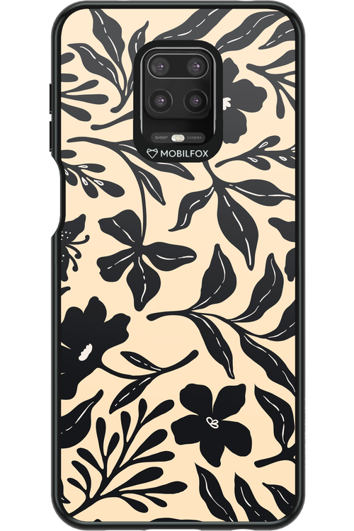 Black Flowers 2.0 - Xiaomi Redmi Note 9 Pro
