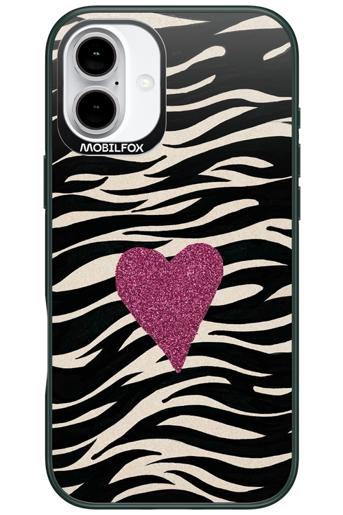 Zebra Heart 2.0 - Apple iPhone 16 Plus