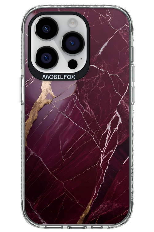 Burgundy Marble - Apple iPhone 14 Pro