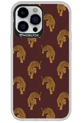 Burgundy Leopard Pattern - Apple iPhone 13 Pro Max