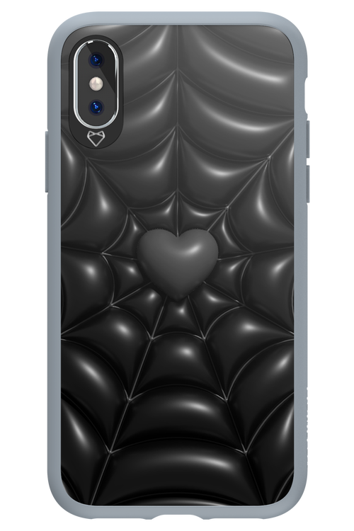 Black Spider Heart - Apple iPhone X