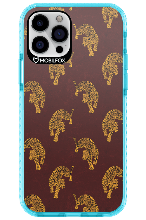 Burgundy Leopard Pattern - Apple iPhone 12 Pro
