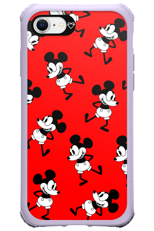 Iconic Mouse (red pattern) - Apple iPhone 8