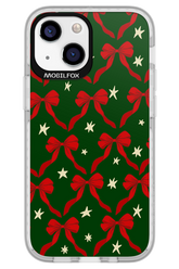 Bow & Stars (Green) - Apple iPhone 13 Mini