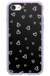 Monochrome Hearts 2.0 - Apple iPhone 7