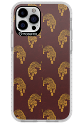 Burgundy Leopard Pattern - Apple iPhone 12 Pro