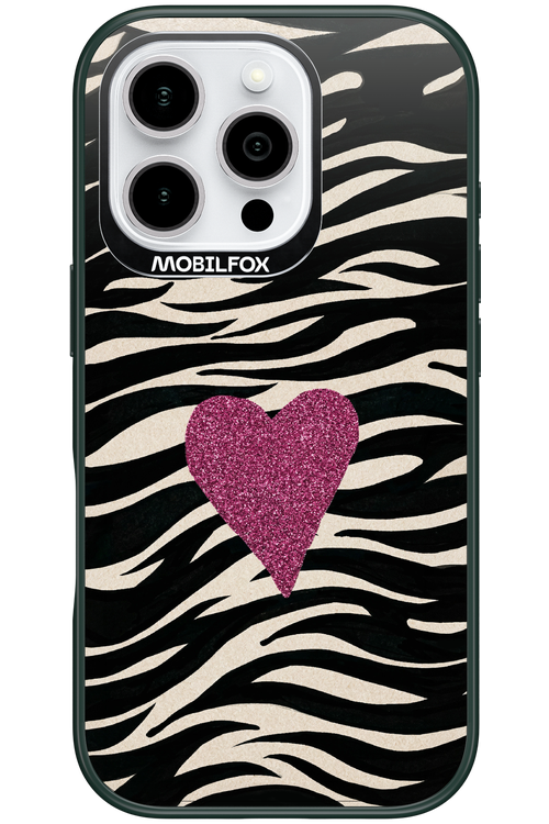 Zebra Heart 2.0 - Apple iPhone 16 Pro