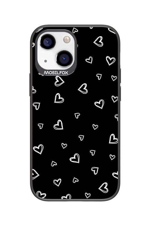Monochrome Hearts 2.0 - Apple iPhone 13 Mini
