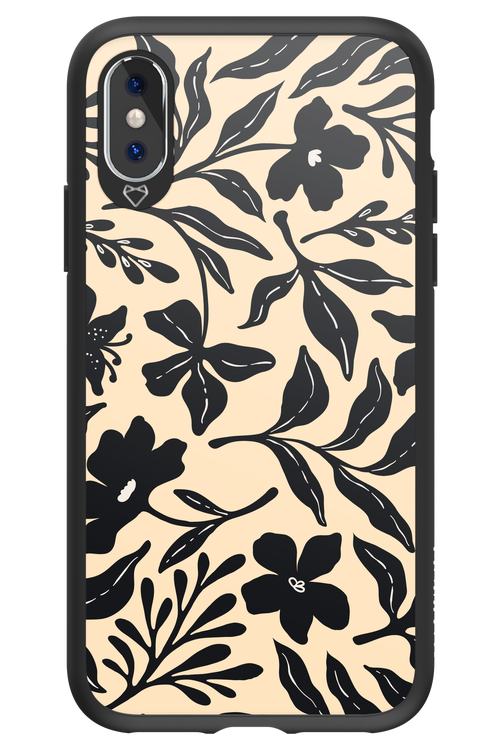 Black Flowers 2.0 - Apple iPhone XS