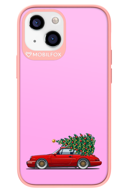 XMAS Car Pink - Apple iPhone 13 Mini