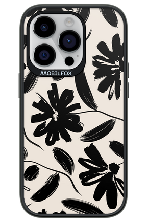 Monochrome Flowerss - Apple iPhone 14 Pro