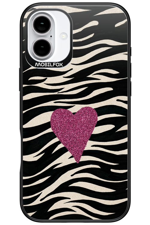 Zebra Heart 2.0 - Apple iPhone 16 Plus