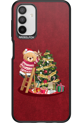 Christmas Bear (Burgundy) - Samsung Galaxy A04s
