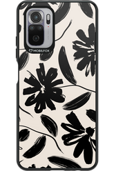 Monochrome Flowerss - Xiaomi Redmi Note 10