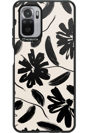 Monochrome Flowerss - Xiaomi Redmi Note 10