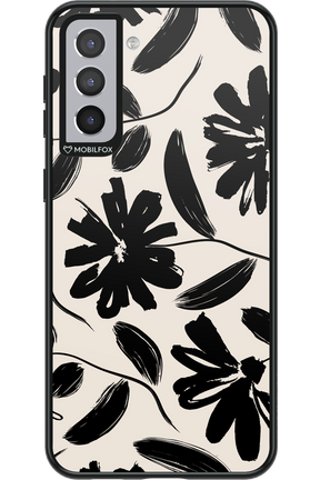 Monochrome Flowerss - Samsung Galaxy S21+