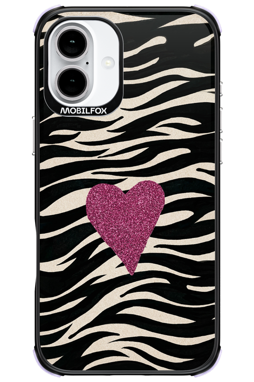 Zebra Heart 2.0 - Apple iPhone 16 Plus