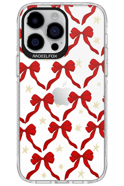 Bow & Stars (Transparent) - Apple iPhone 14 Pro Max