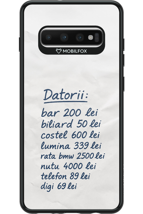 The List 2.0 - Samsung Galaxy S10+