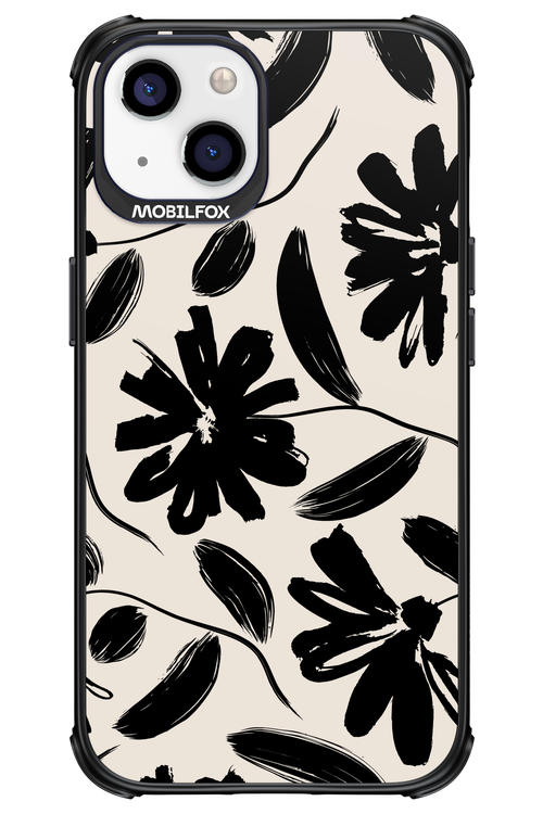 Monochrome Flowerss - Apple iPhone 13