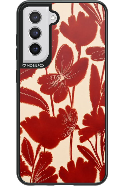 Burgundy Flowers 2.0 - Samsung Galaxy S21 FE