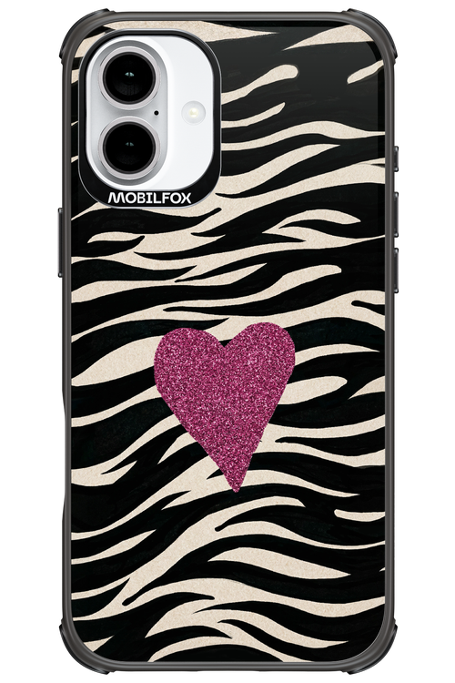 Zebra Heart 2.0 - Apple iPhone 16 Plus